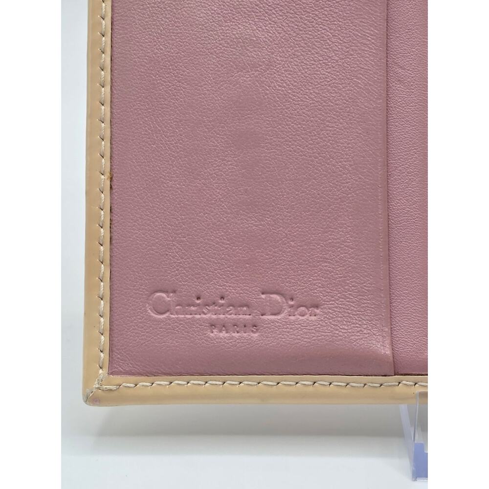 Christian Dior Trotter Wallet Pink Monogram Canvas Rhinestone #1 Compact Wallet - Picture 5 of 11